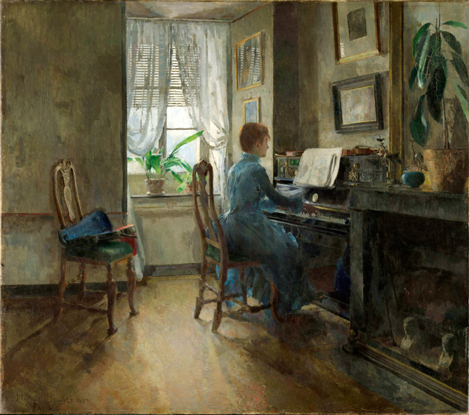 Harriet Backer (1845–1932): Chez moi (1887) Harriet Backer (1845–1932): Chez moi (1887)